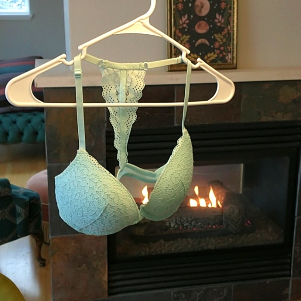 Light Blue Push Up Bra Target 34C but band runs small. Light Use